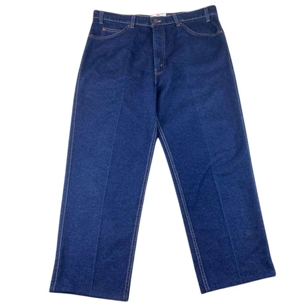 Vintage Levis Signature 540 Relaxed Jeans Men W38 Hemmed 25-26 Blue USA Mad